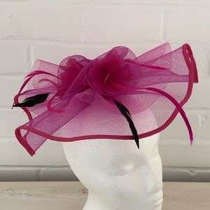 Fascinator Hair Clip Flower Easter Accessory Kentucky Derby Headwear Flower Mesh